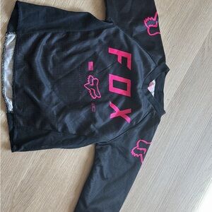 Fox Kids Jersey in Black with Pink Highlights